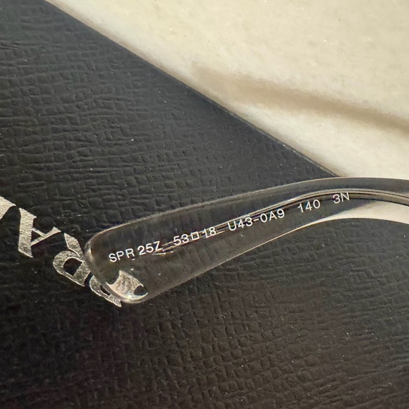 Prada Smoke Clear Sunglasses with Black Lens - Picture 7 of 8